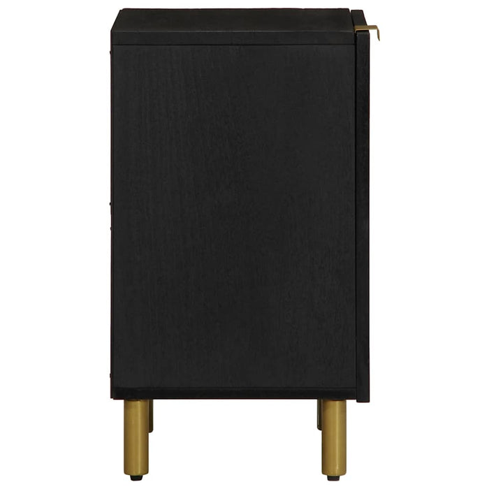 Dulap de baie, negru, 38x33x58 cm, lemn prelucrat WALTI
