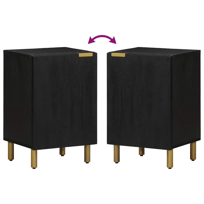 Dulap de baie, negru, 38x33x58 cm, lemn prelucrat WALTI