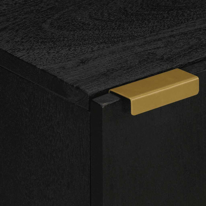 Dulap de baie, negru, 38x33x58 cm, lemn prelucrat WALTI