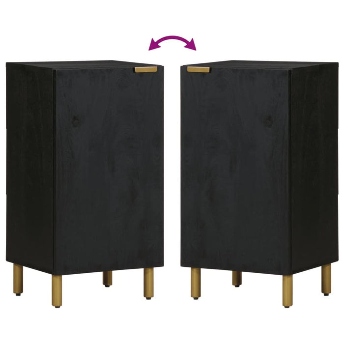Dulap, negru, 40x33x75 cm, lemn prelucrat - WALTI WALTI