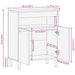 Dulap, negru, 60x33x75 cm, lemn prelucrat - WALTI WALTI