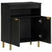 Dulap, negru, 60x33x75 cm, lemn prelucrat - WALTI WALTI