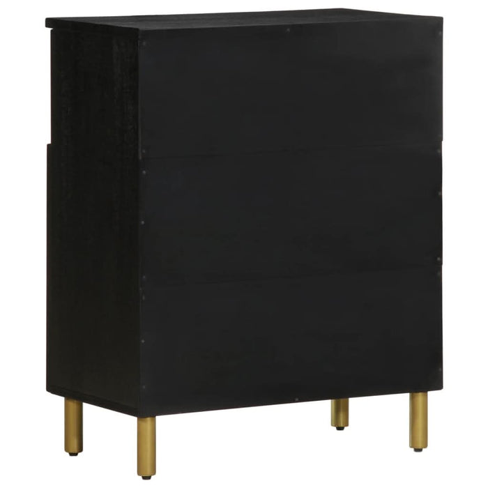 Dulap, negru, 60x33x75 cm, lemn prelucrat - WALTI WALTI