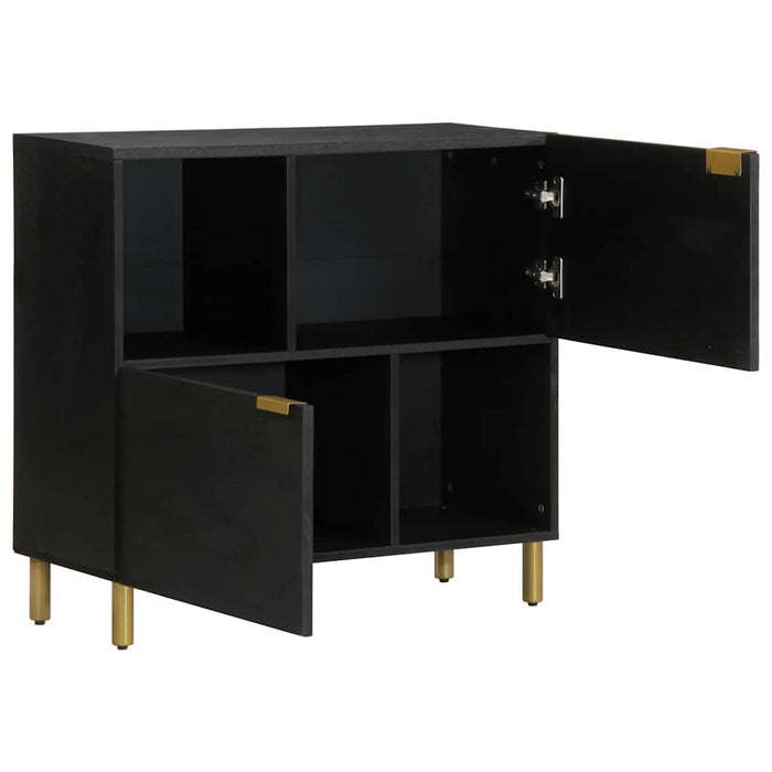Dulap, negru, 80x33x75 cm, lemn prelucrat - WALTI WALTI