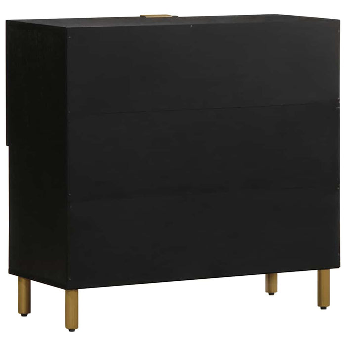 Dulap, negru, 80x33x75 cm, lemn prelucrat - WALTI WALTI