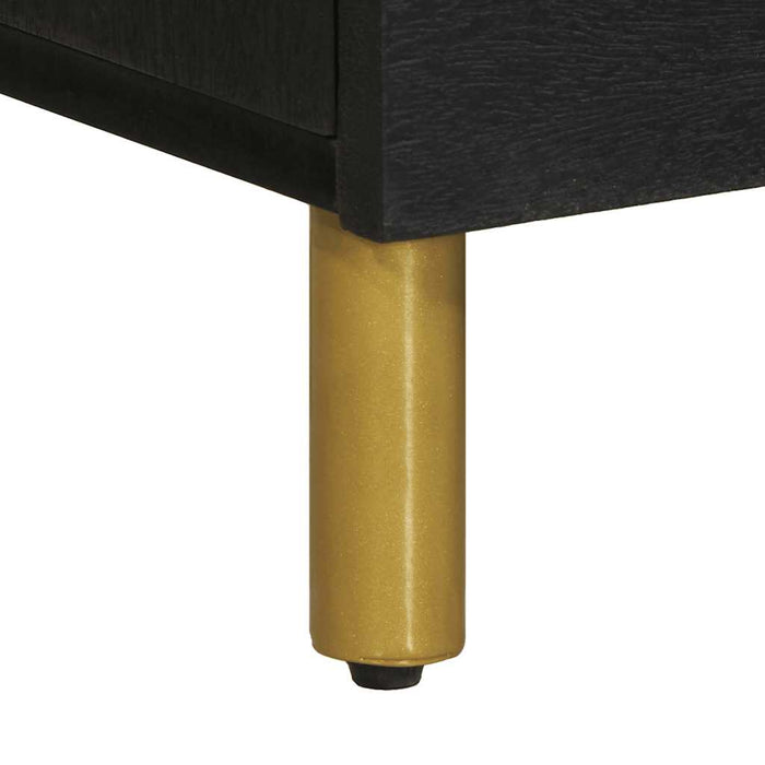 Dulap, negru, 80x33x75 cm, lemn prelucrat - WALTI WALTI