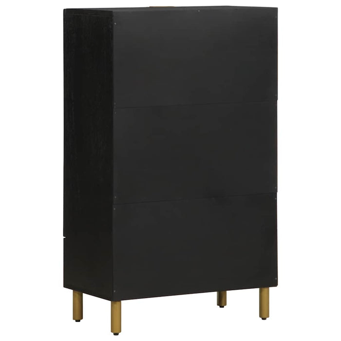 Dulap înalt, negru, 60x33x100 cm, lemn prelucrat - WALTI WALTI