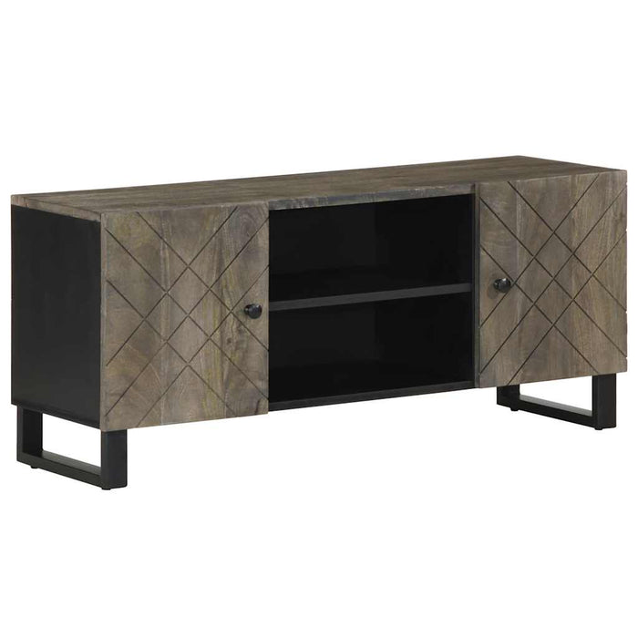 Comodă TV, negru, 105x33x46 cm, lemn masiv de mango WALTI