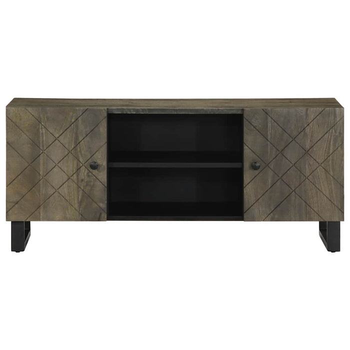 Comodă TV, negru, 105x33x46 cm, lemn masiv de mango WALTI