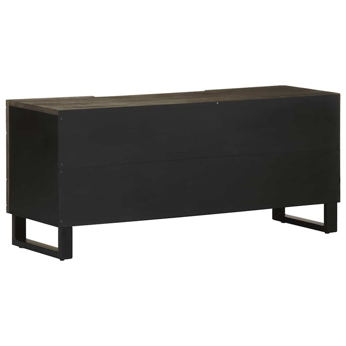Comodă TV, negru, 105x33x46 cm, lemn masiv de mango WALTI