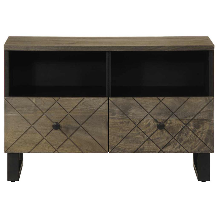 Comodă TV, negru, 70x33x46 cm, lemn masiv de mango - WALTI WALTI