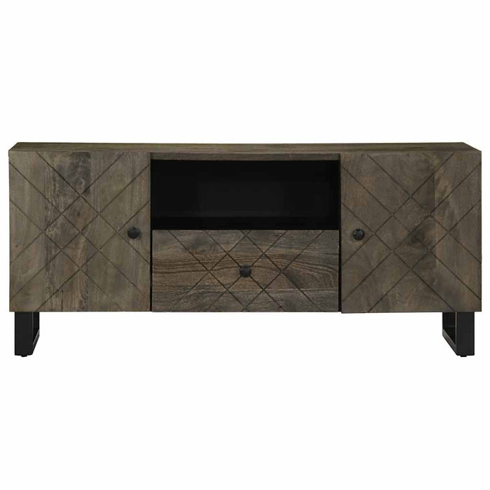 Comodă TV, negru, 105x33x46 cm, lemn masiv de mango WALTI