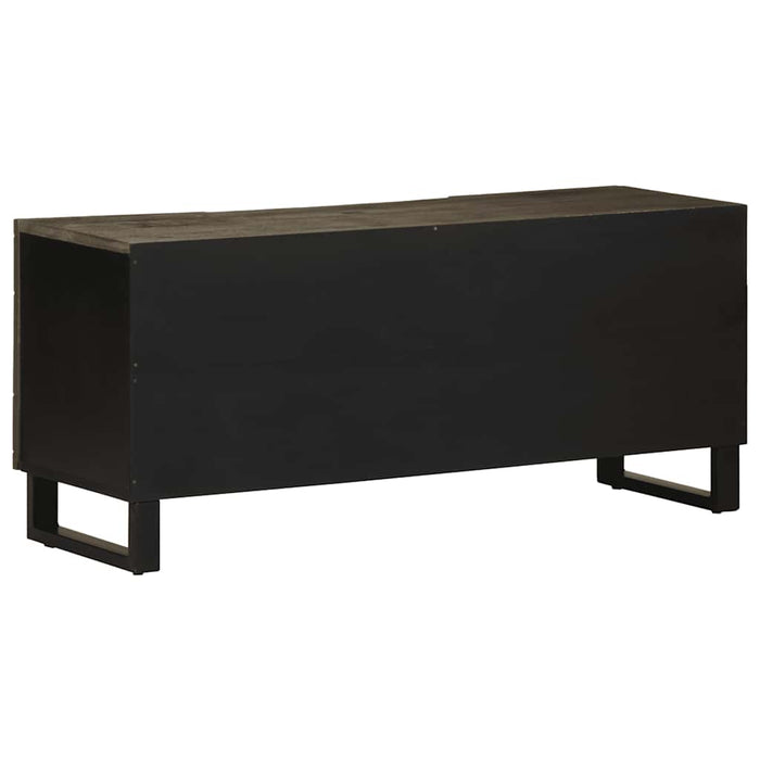 Comodă TV, negru, 105x33x46 cm, lemn masiv de mango WALTI