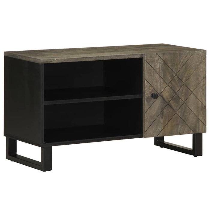 Dulap TV, negru, 80x33x46 cm, lemn masiv de mango - WALTI WALTI
