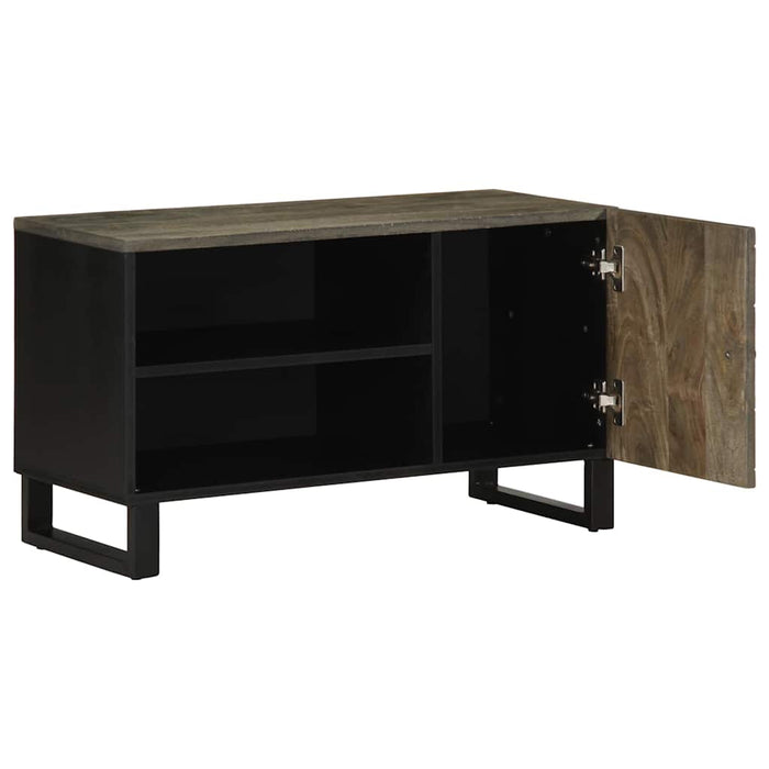 Dulap TV, negru, 80x33x46 cm, lemn masiv de mango - WALTI WALTI