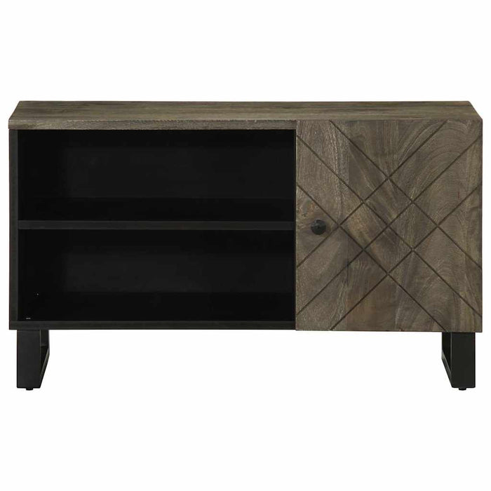 Dulap TV, negru, 80x33x46 cm, lemn masiv de mango - WALTI WALTI