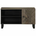 Dulap TV, negru, 80x33x46 cm, lemn masiv de mango - WALTI WALTI