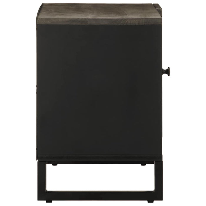 Dulap TV, negru, 80x33x46 cm, lemn masiv de mango - WALTI WALTI