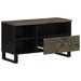 Dulap TV, negru, 80x33x46 cm, lemn masiv de mango - WALTI WALTI