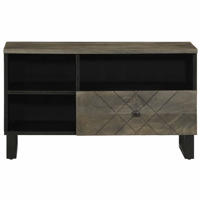 Dulap TV, negru, 80x33x46 cm, lemn masiv de mango - WALTI WALTI