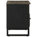 Dulap TV, negru, 80x33x46 cm, lemn masiv de mango - WALTI WALTI
