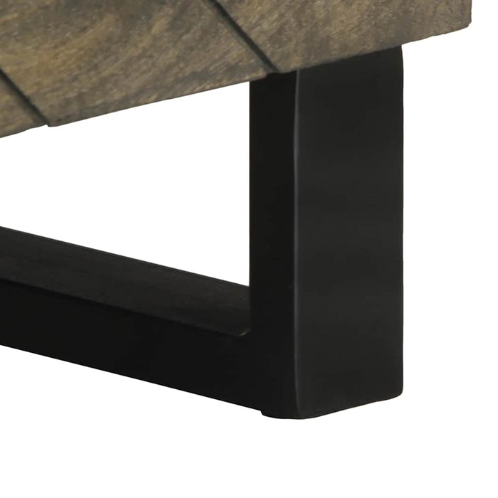 Dulap TV, negru, 80x33x46 cm, lemn masiv de mango - WALTI WALTI
