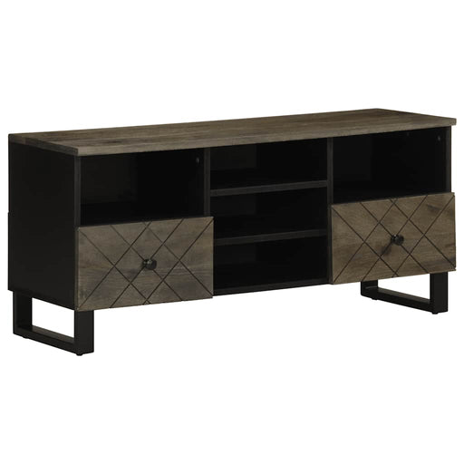 Comodă TV, negru, 100x33x46 cm, lemn masiv de mango - WALTI WALTI