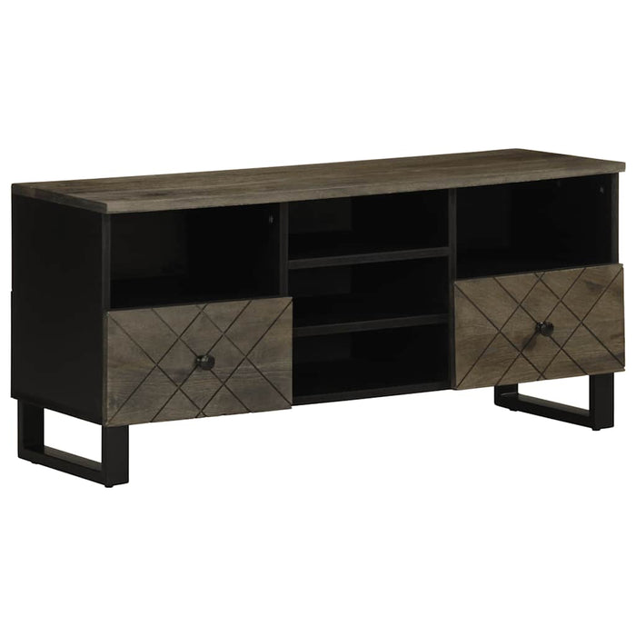 Comodă TV, negru, 100x33x46 cm, lemn masiv de mango - WALTI WALTI