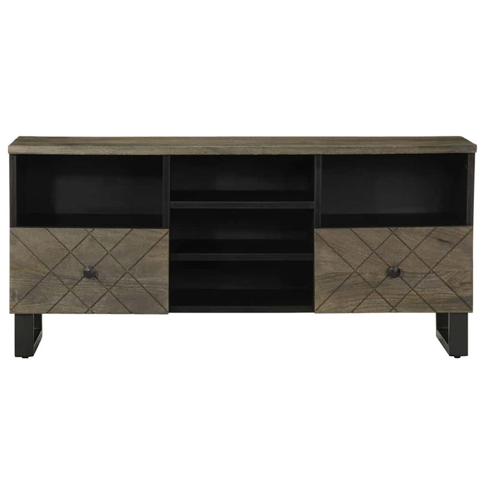 Comodă TV, negru, 100x33x46 cm, lemn masiv de mango - WALTI WALTI