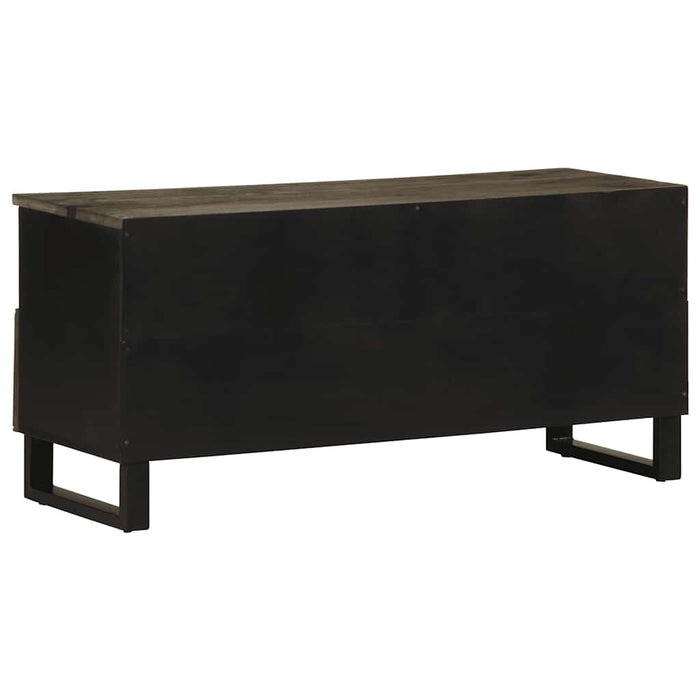 Comodă TV, negru, 100x33x46 cm, lemn masiv de mango - WALTI WALTI