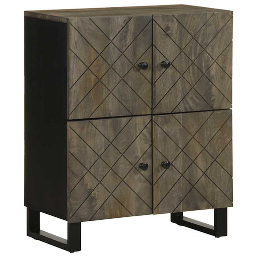 Bufetă neagră 60x33x75 cm lemn masiv de mango - WALTI WALTI
