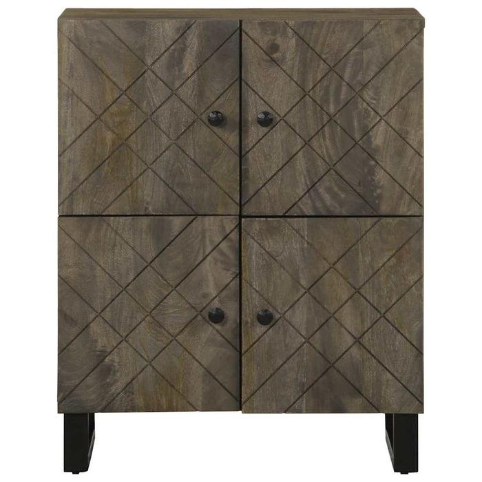 Bufetă neagră 60x33x75 cm lemn masiv de mango - WALTI WALTI