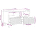 Dulap TV maro 70x33x46 cm lemn masiv de mango - WALTI WALTI