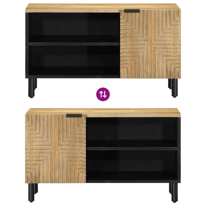 Dulap TV maro 80x31,5x46 cm lemn masiv de mango - WALTI WALTI