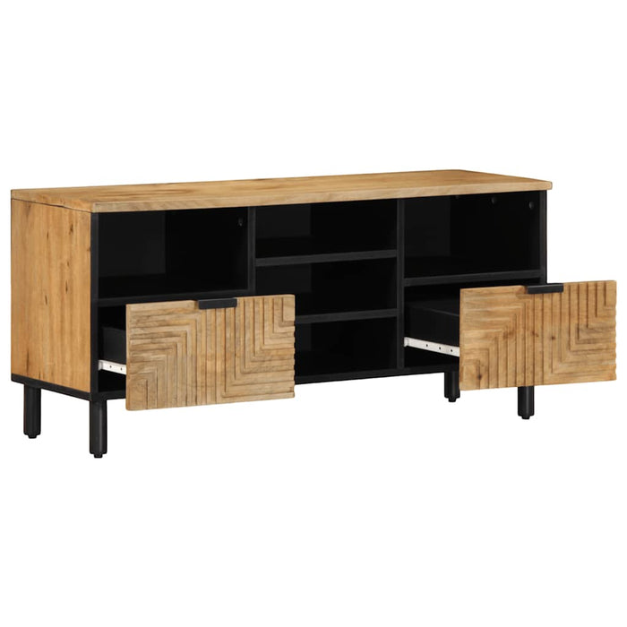 Dulap TV maro 100x33x46 cm lemn masiv de mango - WALTI WALTI