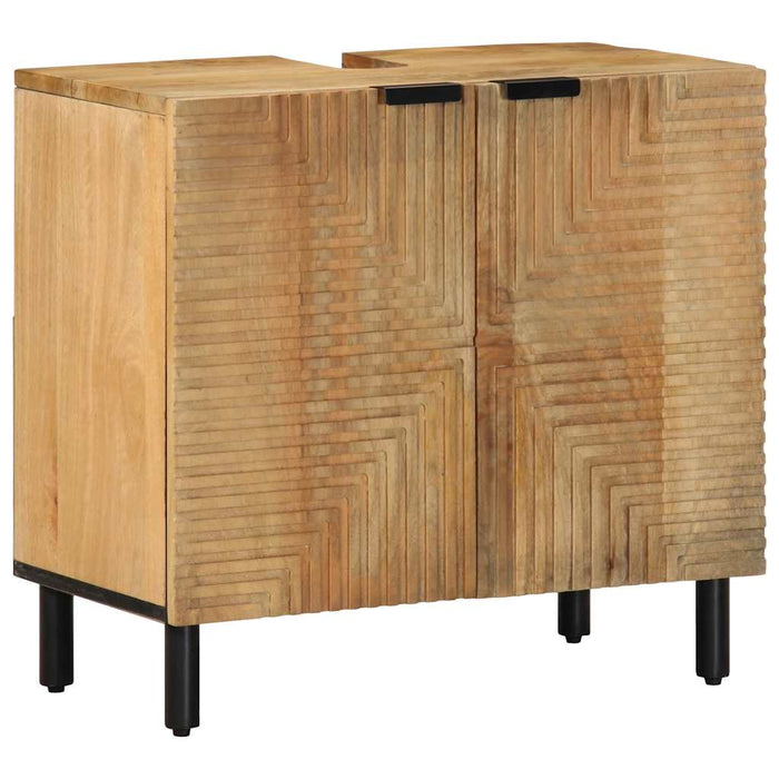 Dulap pentru chiuvetă baie maro 62x33x58 cm lemn masiv de mango WALTI