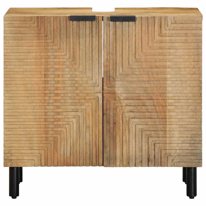 Dulap pentru chiuvetă baie maro 62x33x58 cm lemn masiv de mango WALTI
