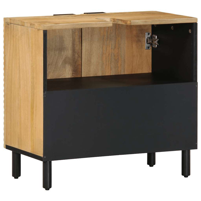 Dulap pentru chiuvetă baie maro 62x33x58 cm lemn masiv de mango WALTI