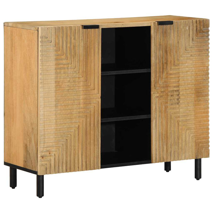 Bufetă maro 90x33x75 cm lemn masiv de mango WALTI