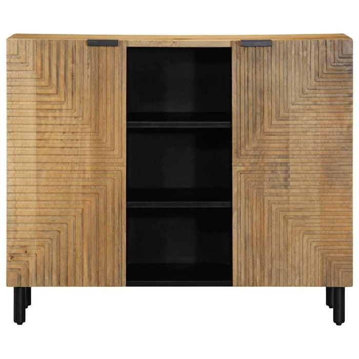 Bufetă maro 90x33x75 cm lemn masiv de mango WALTI