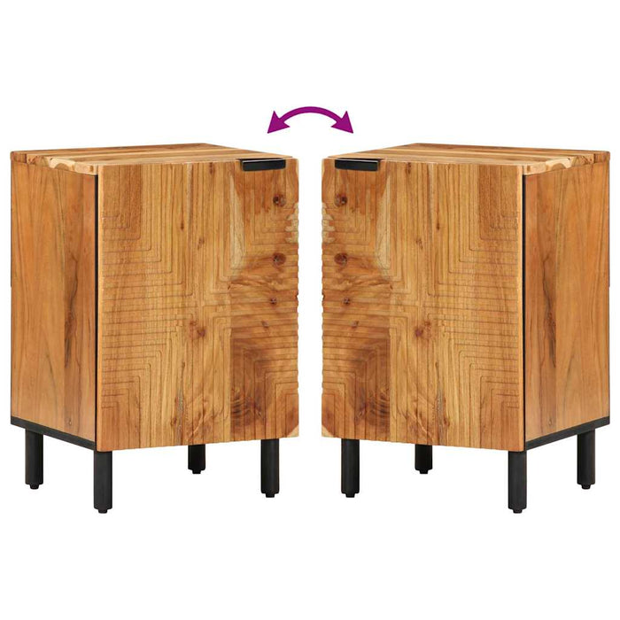 Dulap de baie Maro 38 x 33.5 x 58 cm Lemn masiv de acacia - WALTI WALTI