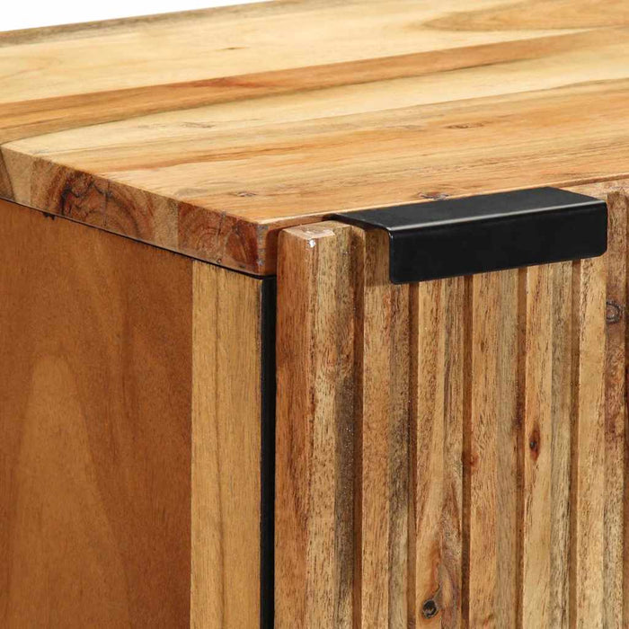 Bufet cu raft cu ușă Maro 40 x 33,5 x 75 cm Lemn de mango solid WALTI