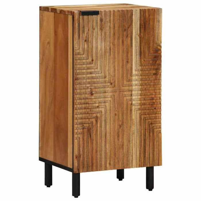 Bufet cu raft cu ușă Maro 40 x 33,5 x 75 cm Lemn de mango solid WALTI