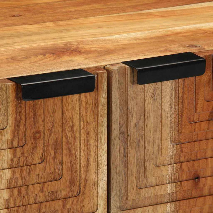 Bufet cu raft cu ușă Maro 60 x 33,5 x 75 cm Lemn de mango solid WALTI