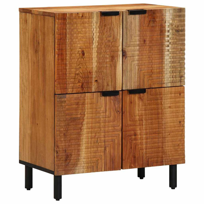 Bufet cu raft cu ușă Maro 60 x 33,5 x 75 cm Lemn de mango solid WALTI