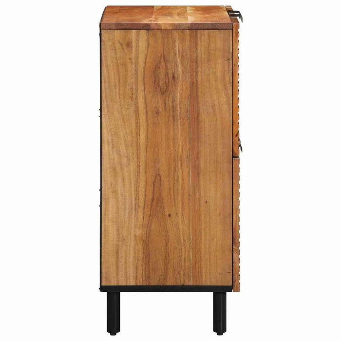Bufet cu raft cu ușă Maro 60 x 33,5 x 75 cm Lemn de mango solid WALTI