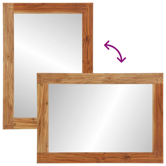 Oglindă pentru baie Pe perete cu oglindă Maro 70 x 50 x 2.5 cm WALTI