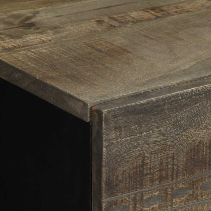 Noptiera gri deschis 40x33x46 cm lemn masiv de mango - WALTI WALTI