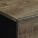 Noptiera gri deschis 40x33x46 cm lemn masiv de mango - WALTI WALTI