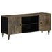 Dulap TV Gri deschis 105x33,5x46 cm Lemn masiv Mango - WALTI WALTI